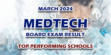 medical technologist licensure exam 2024 result|PERFORMANCE OF SCHOOLS: March 2024 Medical .